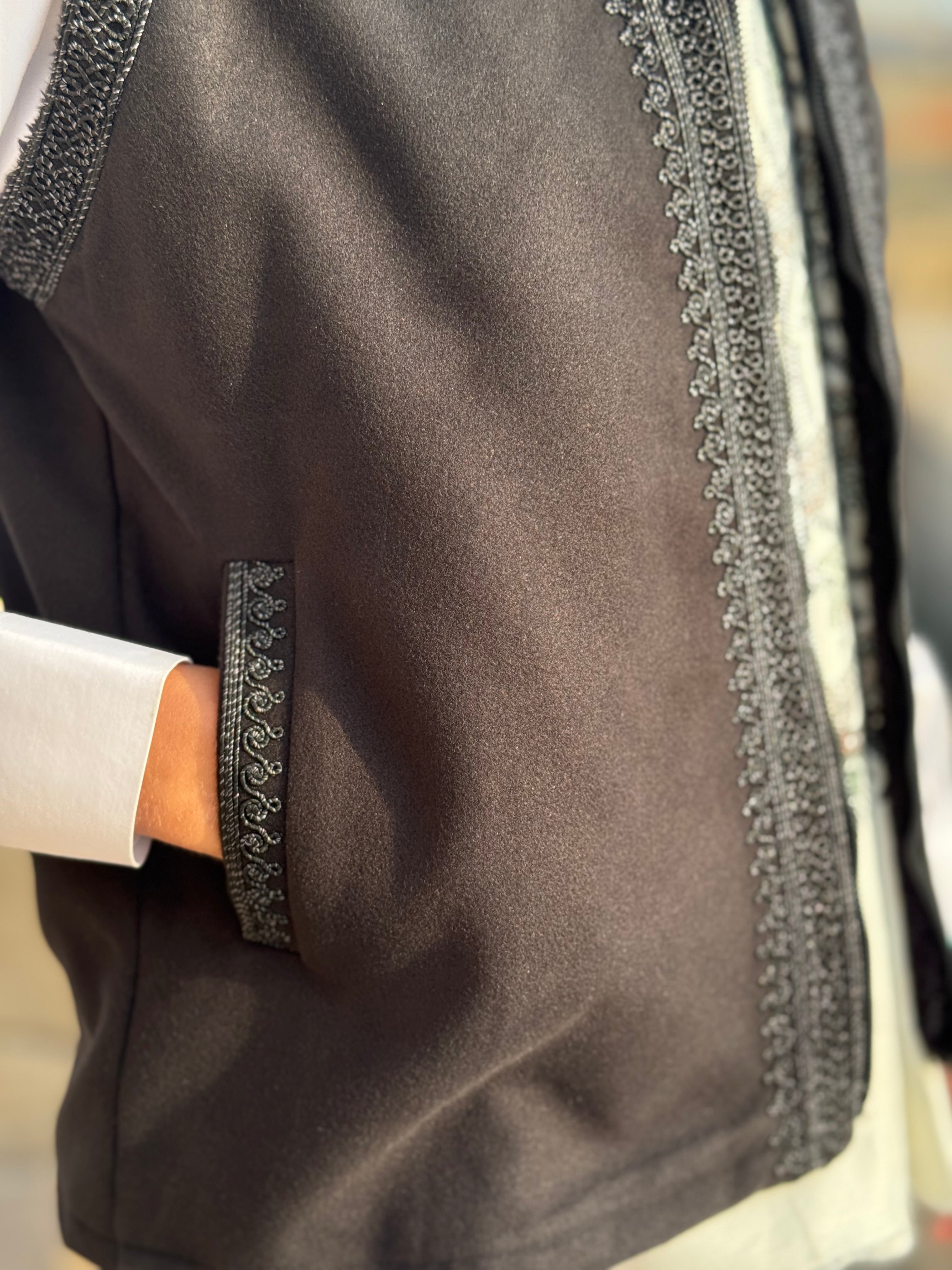 Midnight black Gilet (waistcoat)