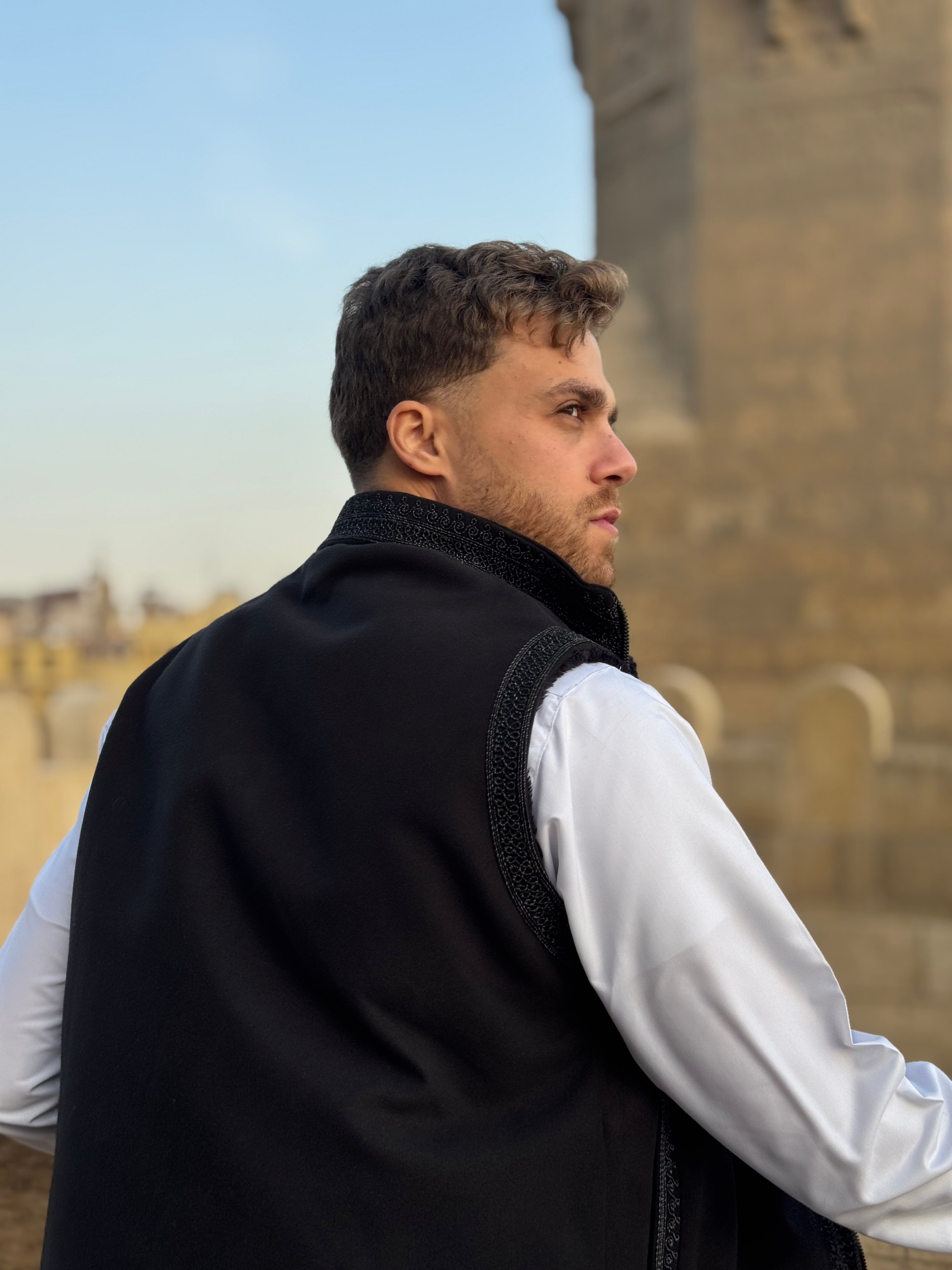 Midnight black Gilet (waistcoat)