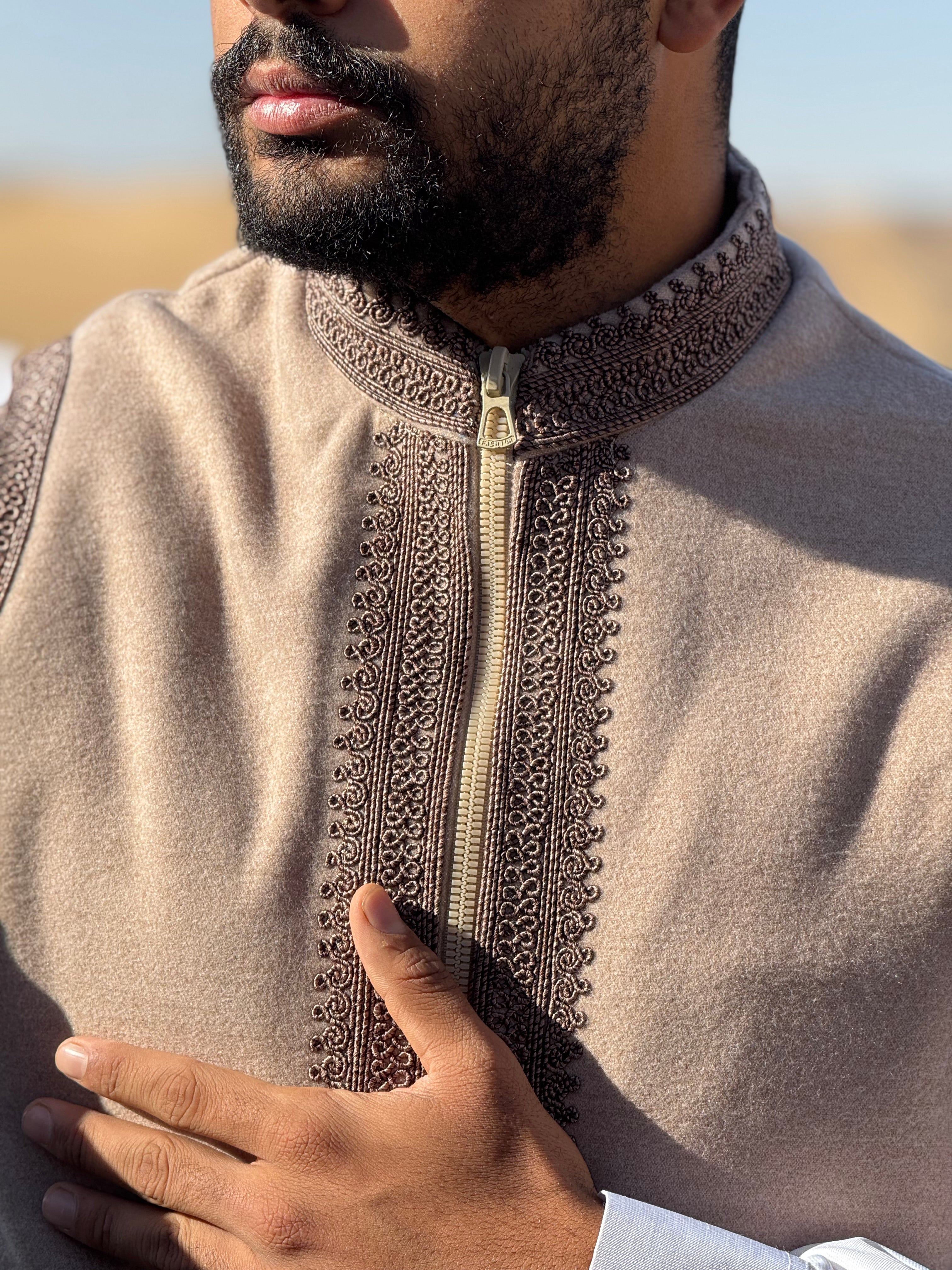 Golden beige gilet (waistcoat)