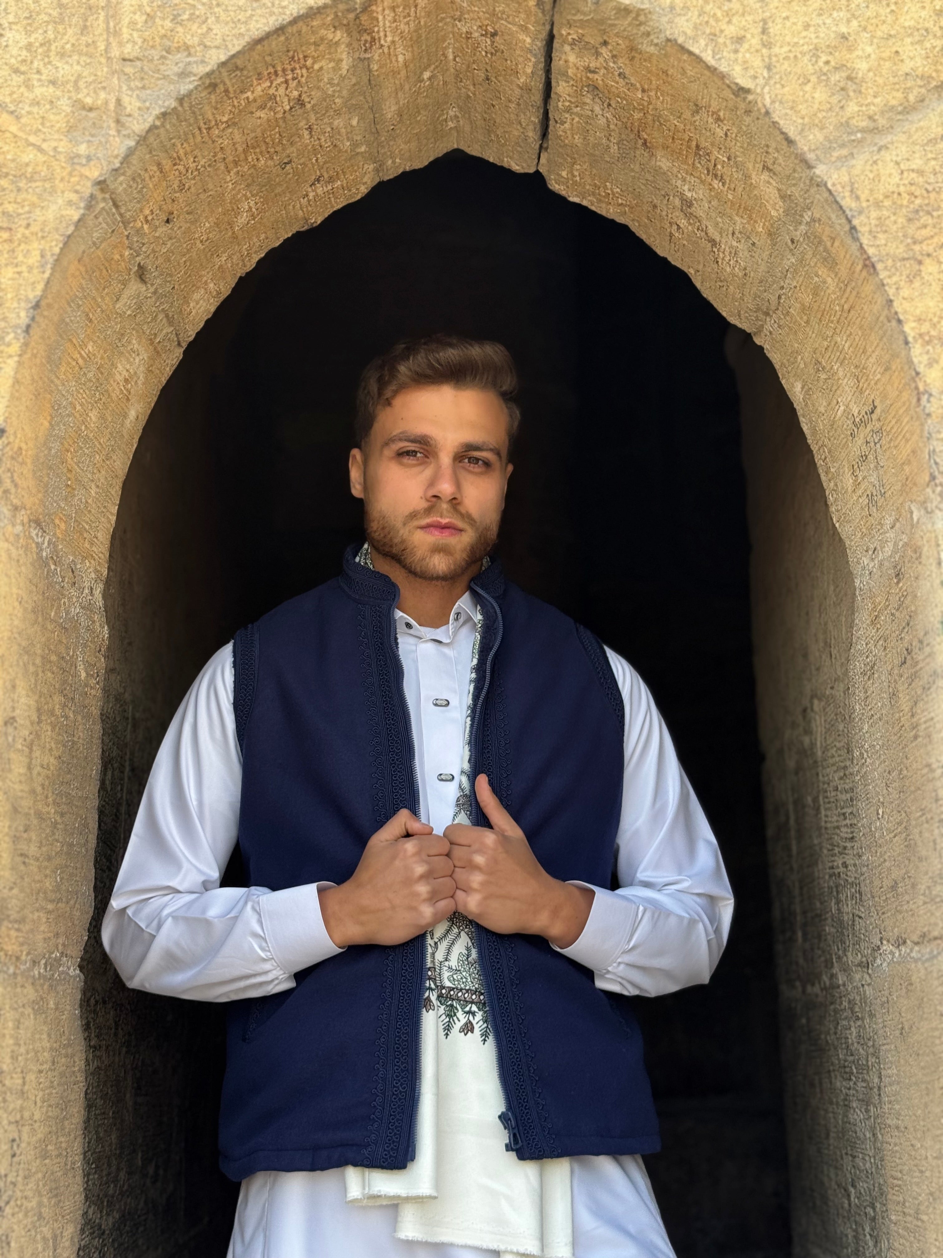 Royal Blue gilet (waistcoat)