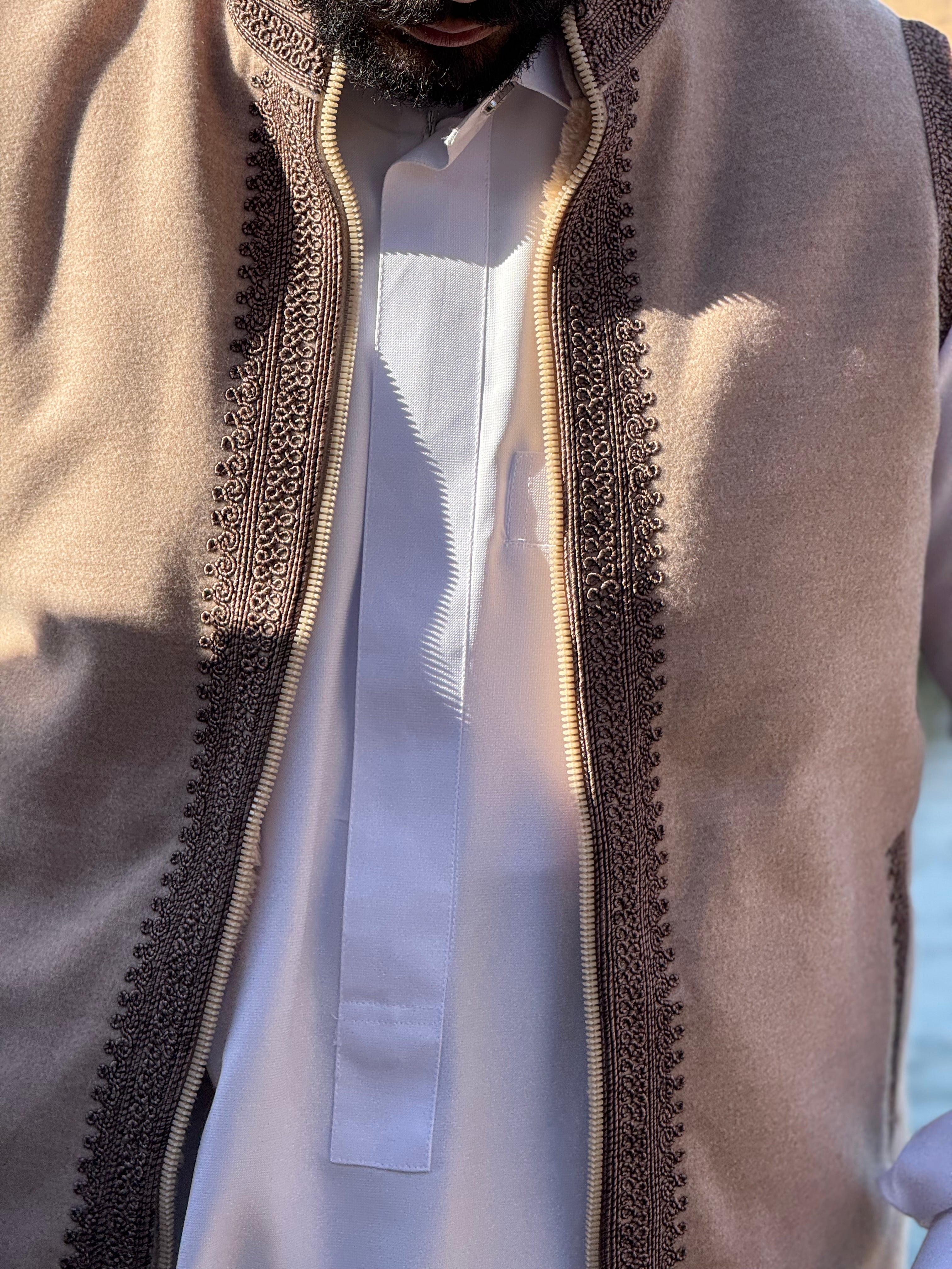 Golden beige gilet (waistcoat)