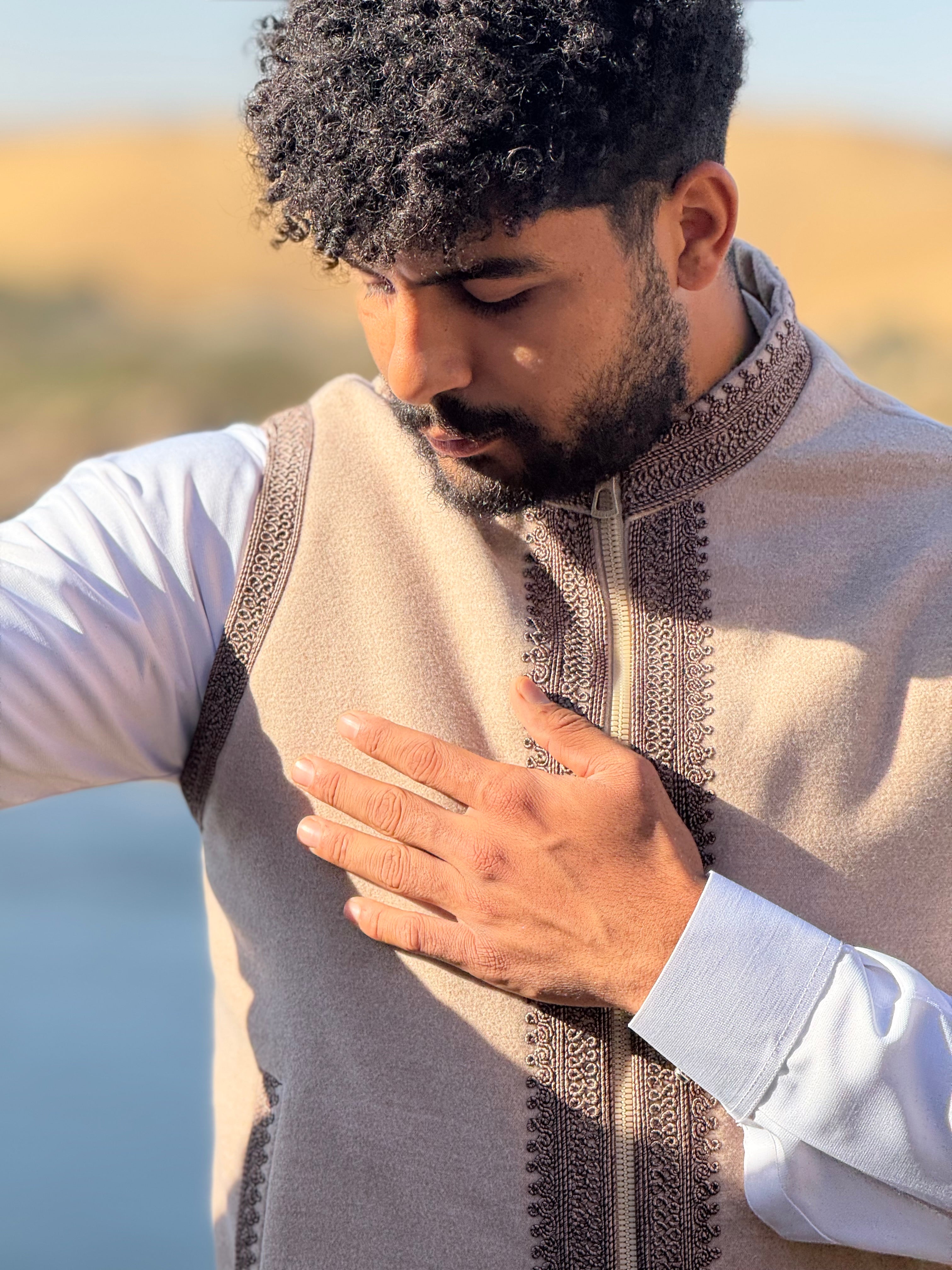 Golden beige gilet (waistcoat)