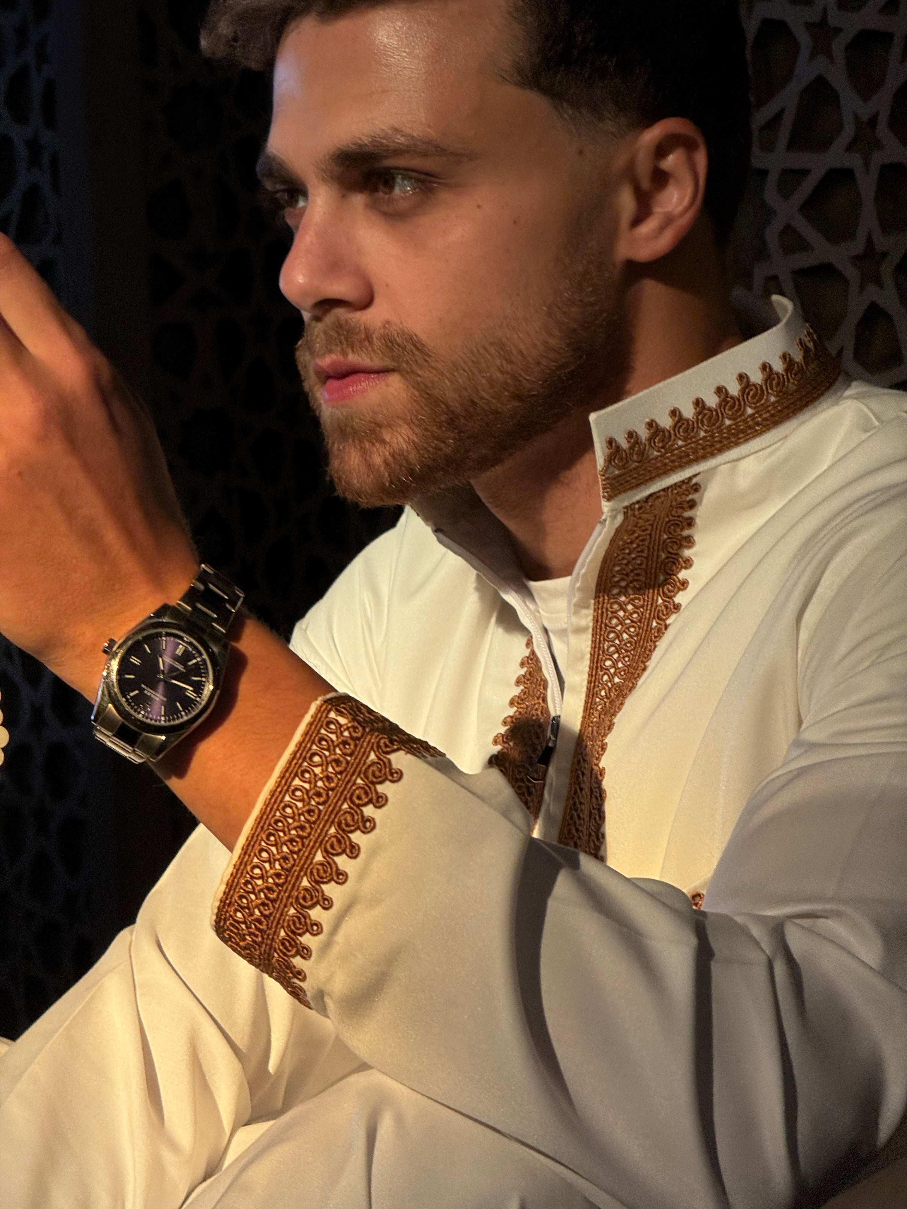 Royal White & Gold